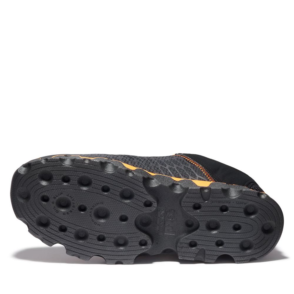 Zapatos De Seguridad Timberland Hombre Pro® Powertrain Sport Alloy Toe Eh Negras/Naranjas - Chile EX